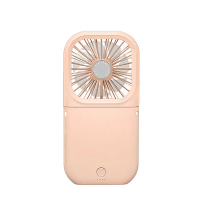 Handheld small fan, outdoor mini folding fan, USB charging portable neck hanging fan, desktop stand small fan