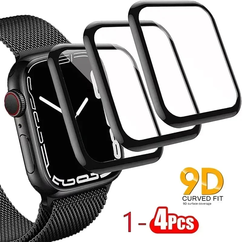 1/2/3/4/5PCS Screen Protector For Apple Watch Series 10 9-8-7-6 5 Se 42-46mm ultra2 49mm 41mm-45mm-40mm-44mm 3D Film Accessories