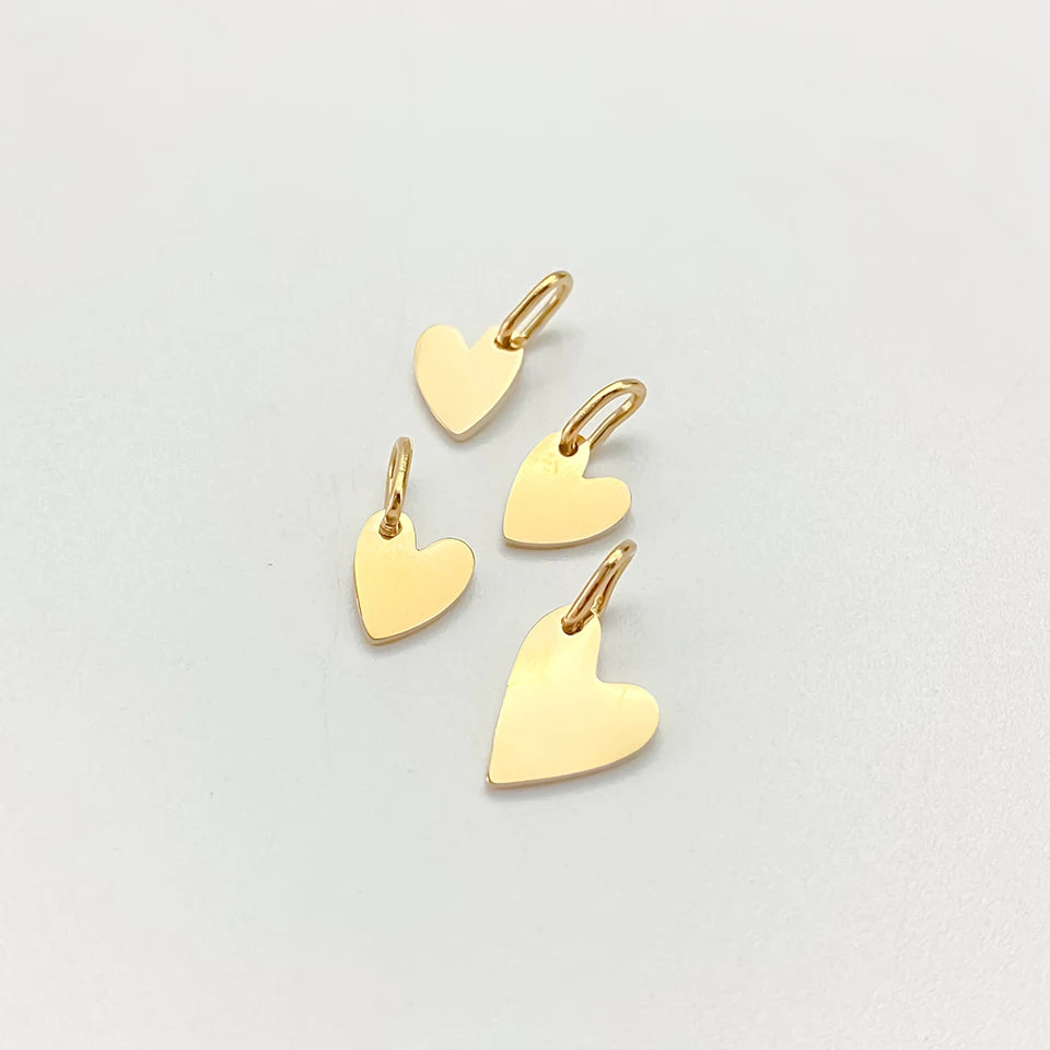 eManco Mother's Day Blank Heart Charms Stainless Steel Mirror Polished Pendant Making DIY Necklace Bracelet 48 Hour Shipping