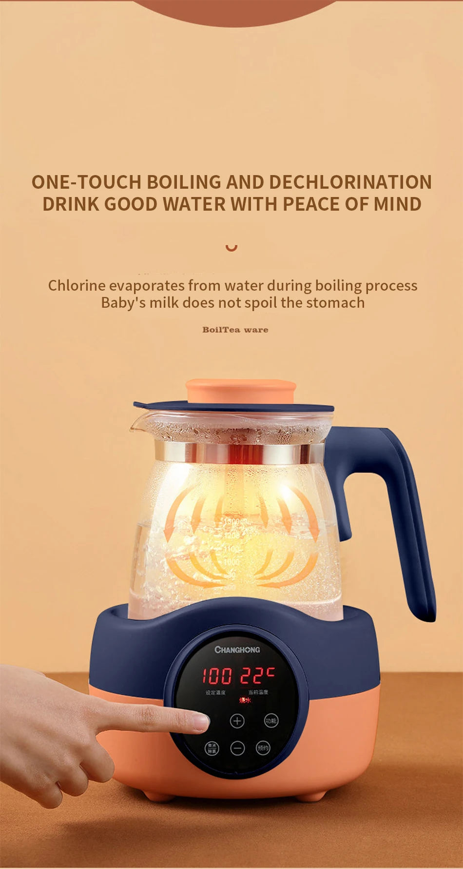 Baby constant temperature hot water kettle,household milk boiling machine,boiling water,keeping warm,and soaking milk powder