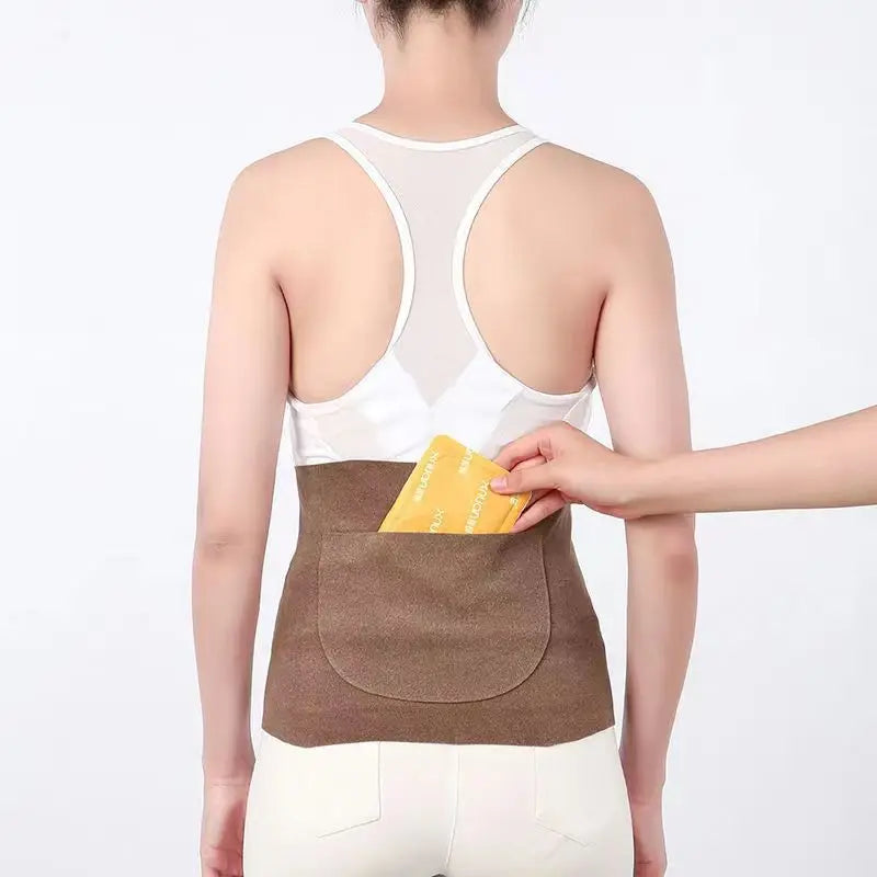 The Derong Pocket Double-pocket Thermal Protection Belt Self-heating and Traceless Belt for Protecting The Navel