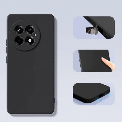 For Oneplus 13R Liquid Silicone Case Oneplus 13R Cover Fundas Coque Soft TPU Camera Protector Phone Case Oneplus 13R