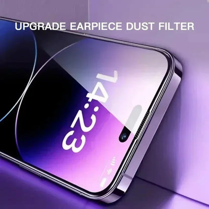 3Pcs Oleophobic Coating Dust Free Easy Installation Screen Protector For iPhone 14 11 13 12 15 16 Pro Max Mini XS X XR Glass
