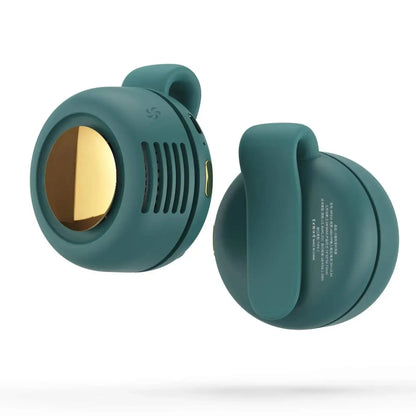 MF019 Mini Whirlwind Portable Snap On Charging Fan Waist Clip Mini Whirlwind Fan 3-Speed Handsfree Silent Strong Wind 2026 New