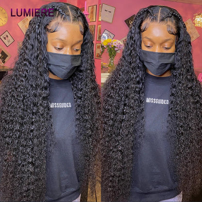 Deep Curly Wave Human Hair 3/4  Bundles Deal Malaysian Hair Weaves 100% Virgin Rew Human Hair Extensions Double Weft Wholeasle