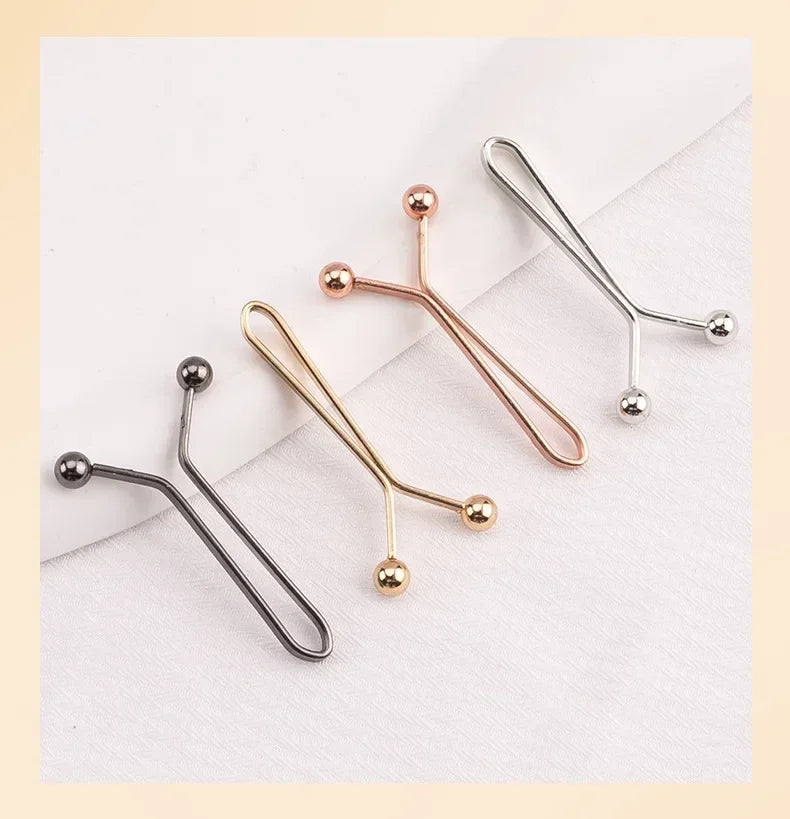 10pcs Invisible Metal Waist Clips Adjustable Button Clips for Jeans and Clothes Tightener with Hidden Design