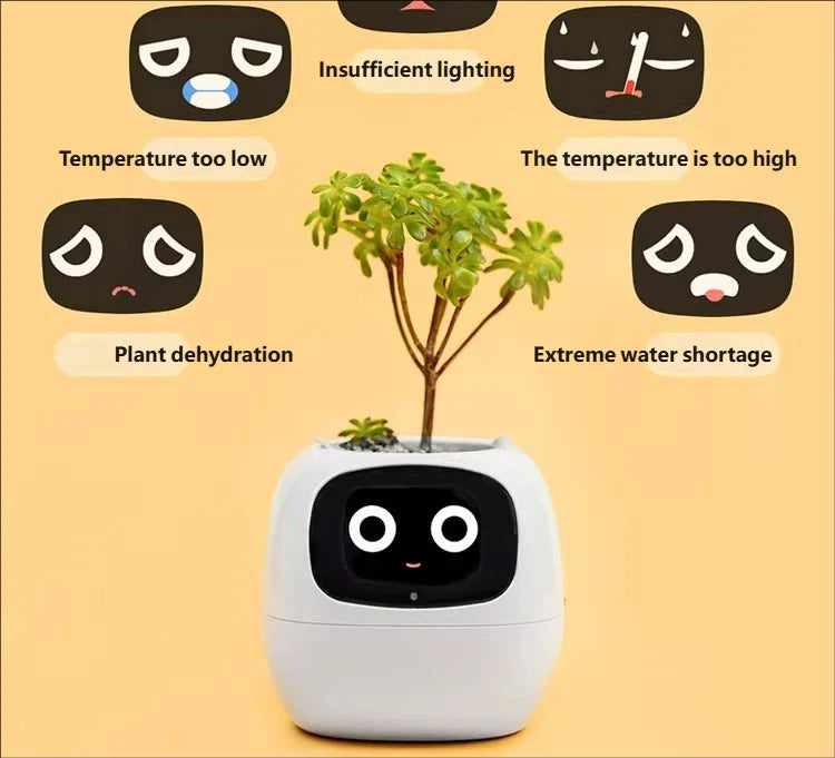 Smart Plant Endless Fun Over 49 Rich Expressions,7 Smart Sensors,ai Chips Make Raising Plants Easy And Fun