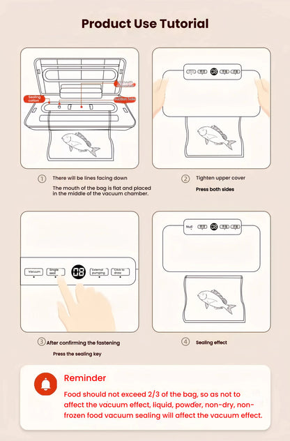 JKUOO Vacuum Sealer Bags Rolls for Food - Freezer Roll Bags - Food Saver Compatible with Vacuum Sealer Machines