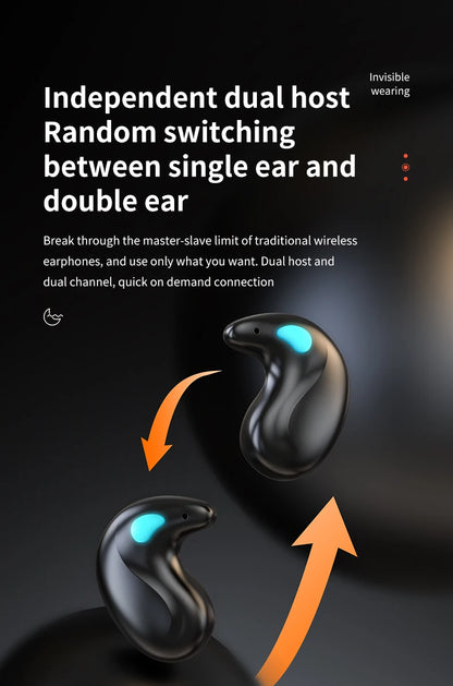 New X55 Bluetooth Wireless Headphones Earbuds Ear Hooks Bluetooth Earphones Bass Noise Reduction Earbuds HiFi Stereo Headsets