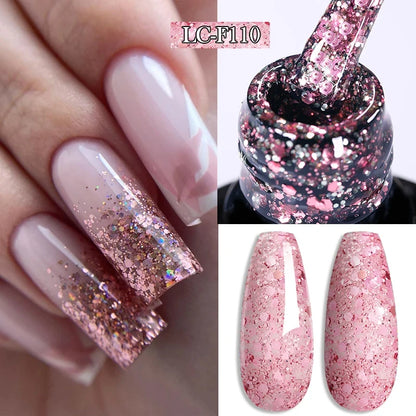 LILYCUTE 7ml White Color Gel Nail Polish Semi Permanent UV Gel Polish Gorgeous Full Coverage Soak Off UV LED Nail Gel Varnishes