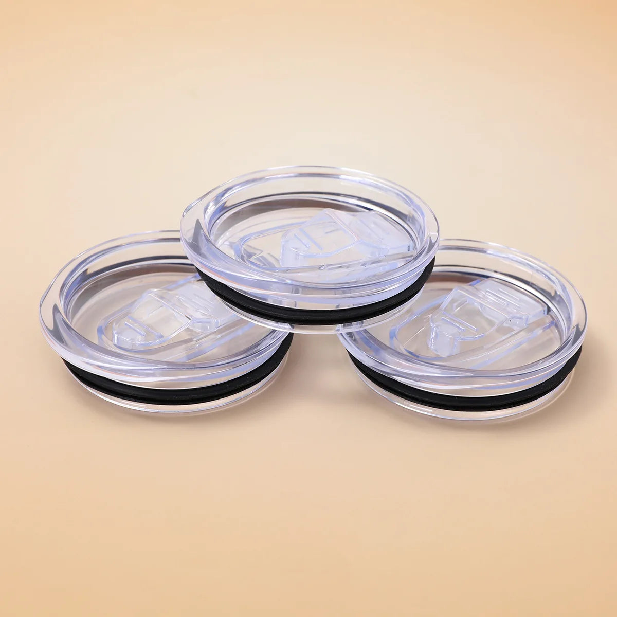 12oz 16oz 20oz 30oz Slim Straight Cup Push Lid Sealed Leak-proof Transparent Slide Lid Simple Car Cup Lid Wholesale Tapa De Taza