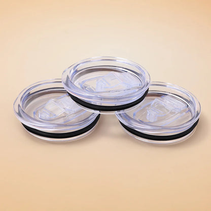 12oz 16oz 20oz 30oz Slim Straight Cup Push Lid Sealed Leak-proof Transparent Slide Lid Simple Car Cup Lid Wholesale Tapa De Taza