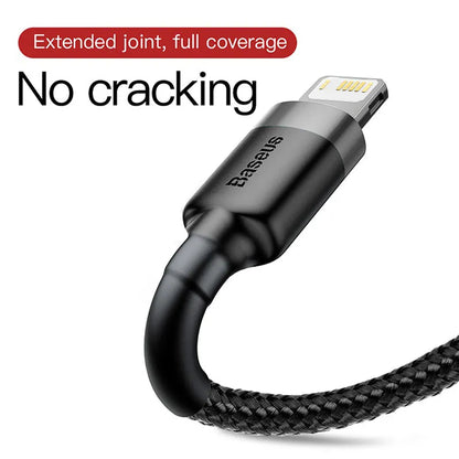 Baseus 7Pin Charge Cable for iPhone 14 13 12 11 Xs X 8 Plus Cable Fast Charging Cable for iPhone iPad Charge Cable USB Data Line