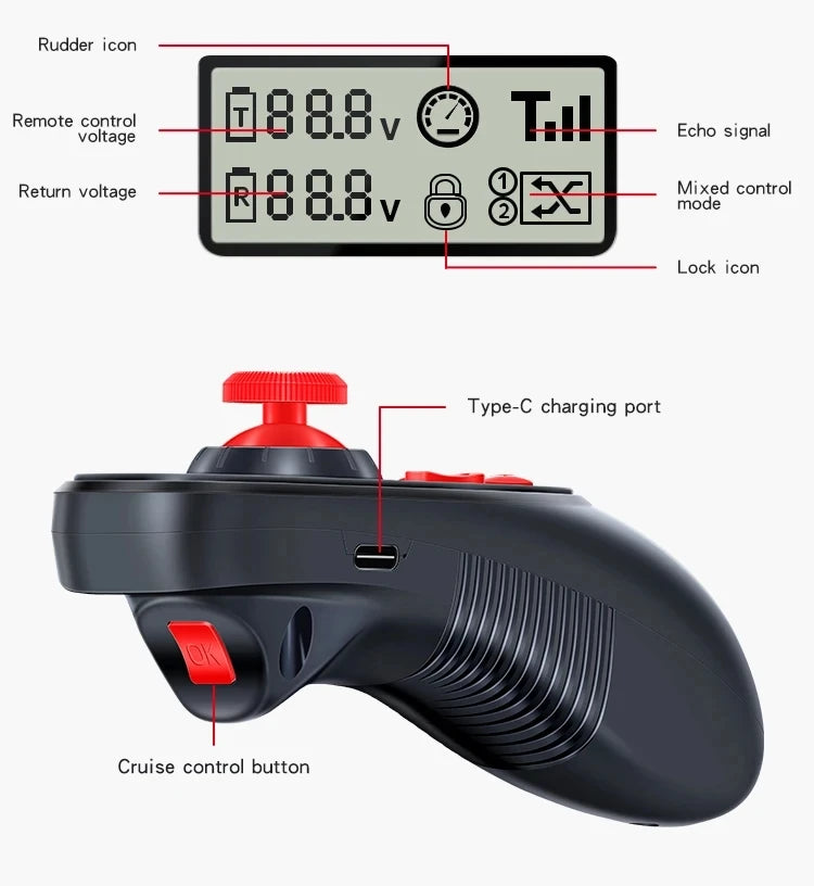 HOTRC Hot rc DS-600 DS600 6CH 2.4GHz FHSS Radio System Transmitter Remote Controller DS600 PWM 6CH Receiver For Model Boat Toy