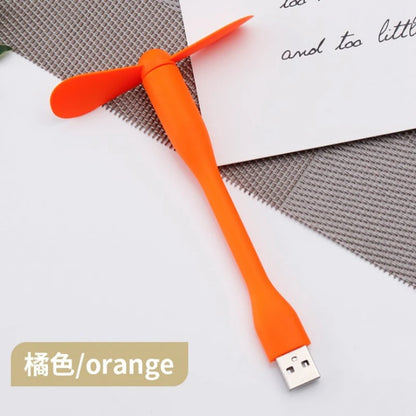 Mini USB Fan Flexible Bendable Cooling Fan For Power Bank Laptop PC AC Charger Portable Hand Fan Computer Summer Gadget