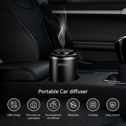 HIINST USB Rechargeable Essential Oil Aroma Diffuser & Car Air Freshener  Waterless Fragrance Nebulizer Machine with 10ml Bottle