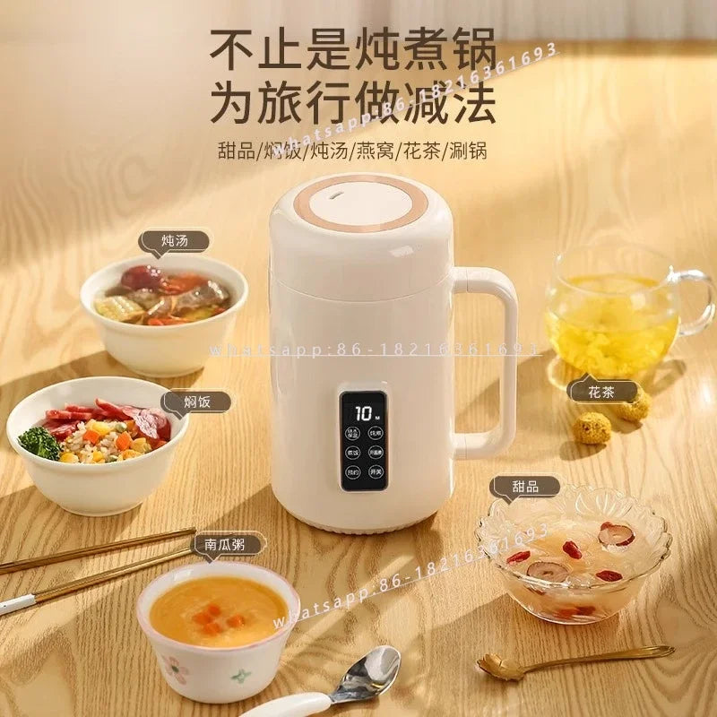 1pcs Automatic Portable Electric Cooking Pot Small Instant Noodle Pot Dormitory Multifunctional Integrated Pot