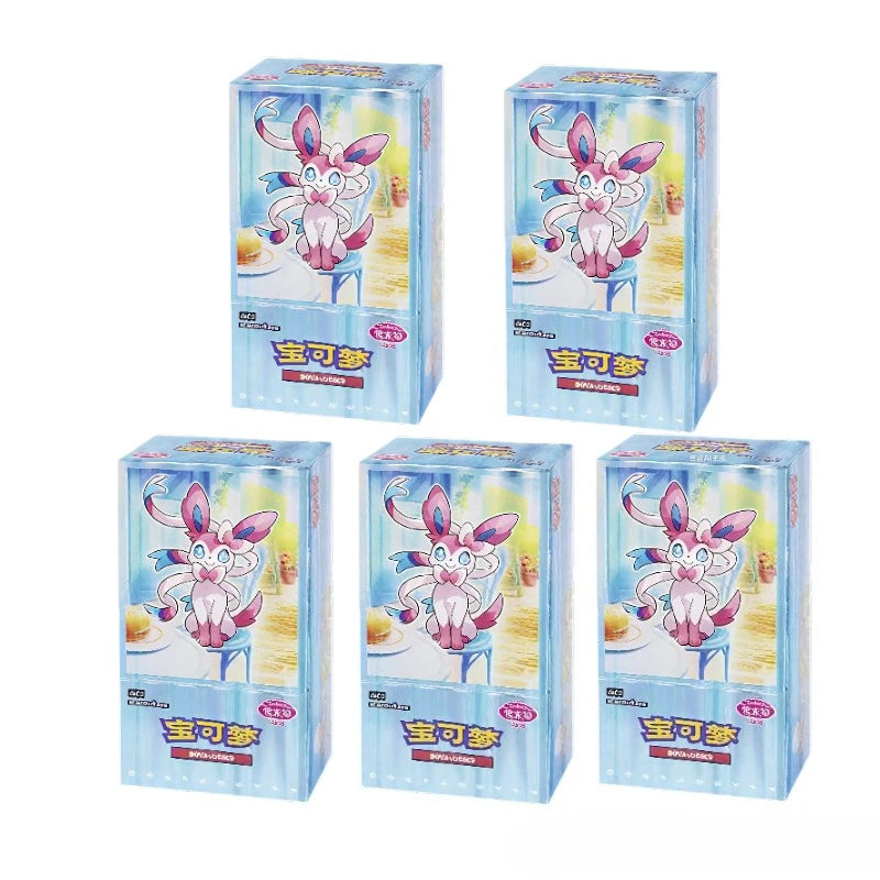 100%Original Pokemon Gem Pack Vol1 2 3 4 5 Cards Anime Pokemon PTCG Trading Gem Bag Cards Collected Toy Social Birthday Gift