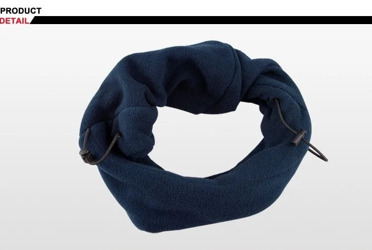 Fashion Winter Thermal Fleece Hat Winter Men Women Hats Hood Bike Windproof Face Balaclava Hat Neck Warmer Hiking Scarves Hats