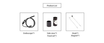 7MM Android Endoscope Camera 3 IN1 Micro USB Type C Borescope Mini Camera Waterproof LED Car Inspection For HUAWEI XIAOMI PC
