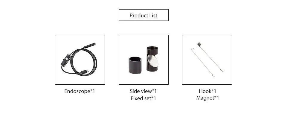 7MM Android Endoscope Camera 3 IN1 Micro USB Type C Borescope Mini Camera Waterproof LED Car Inspection For HUAWEI XIAOMI PC
