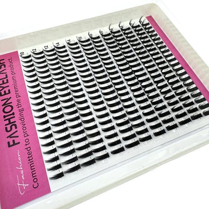 16Rows Bottom Lashes(6-7mm) and Spikes(15-21mm) Mix DIY Eyelash Extension Wispy Individual Lash Spikes Clusters DIY Lashes Tools