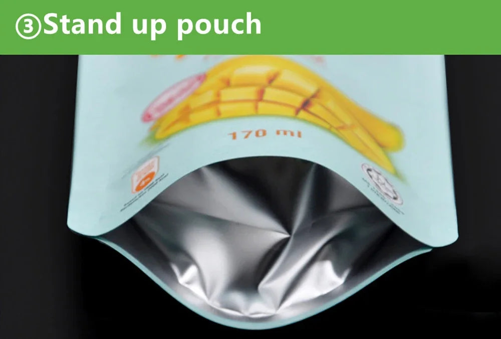 Custom Digital Print Resealable Stand up Pouch Bag Food Grade Plastic with Zipper for Candy Sweets Nuts Cookies Doypack