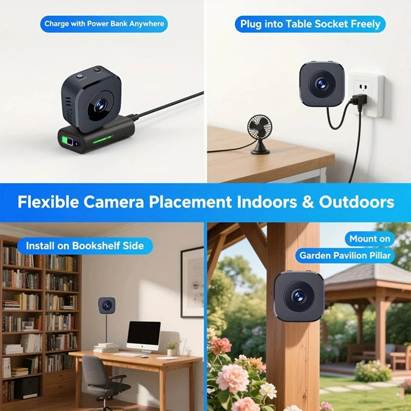 Xiaomi 6K HD Mini WiFi Surveillance Security Camera with Two-Way Audio Motion Detection And Infrared Night Vision Cam 2026 New