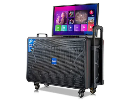 Outdoor ktv audio all-in-one machine home karaoke machine square dance audio with display Karaoke speakers