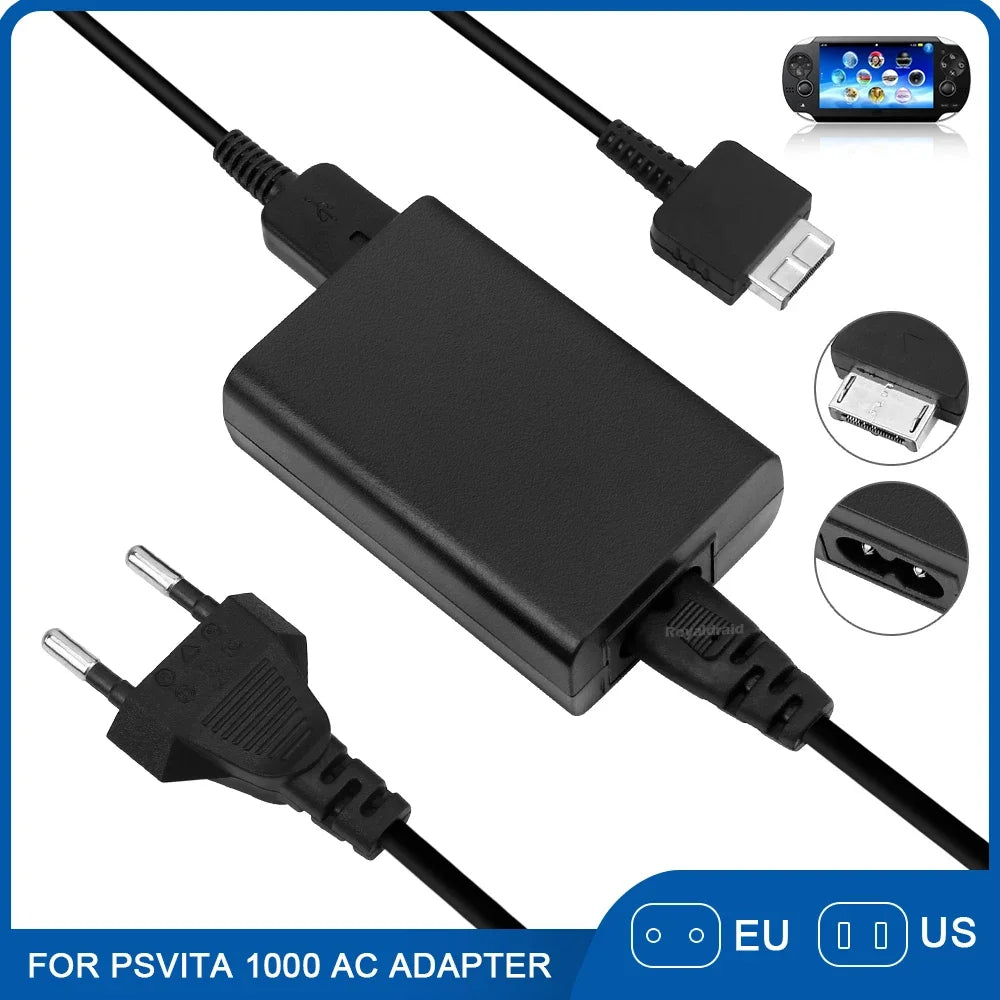 EU/US Plug Home Wall Charger AC Adapter Power Supply Cord for Sony PSP/PSV Host ACCU PSP1000/2000/3000 Supply Source and Game