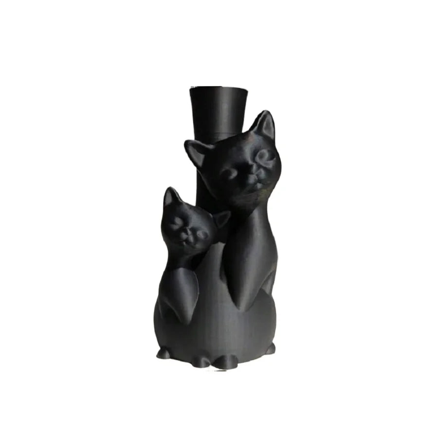 Creative Art Dry Flower Hydroponic Cat Vase, Suitable for Indoor Living Room, Study, Office, Outdoor Balcony Garden Mother's Day