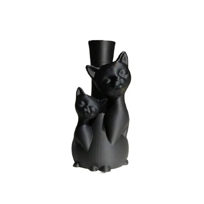 Creative Art Dry Flower Hydroponic Cat Vase, Suitable for Indoor Living Room, Study, Office, Outdoor Balcony Garden Mother's Day