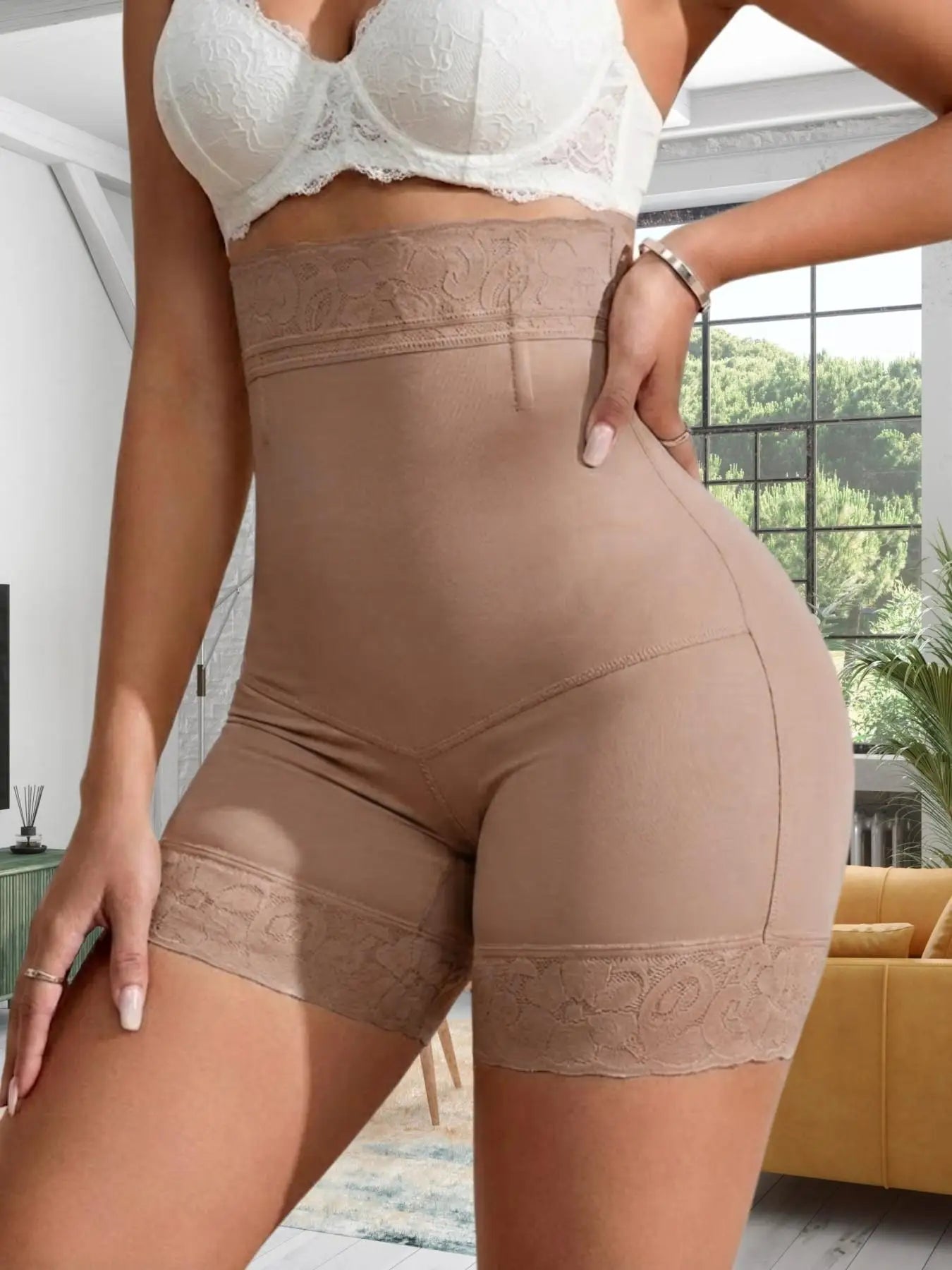 Women High Waist Tummy Control Shapewear Bottoms,Abdominal Control Shorts, Butt Lifting, Firm Waist And Lift Buttocks Tights