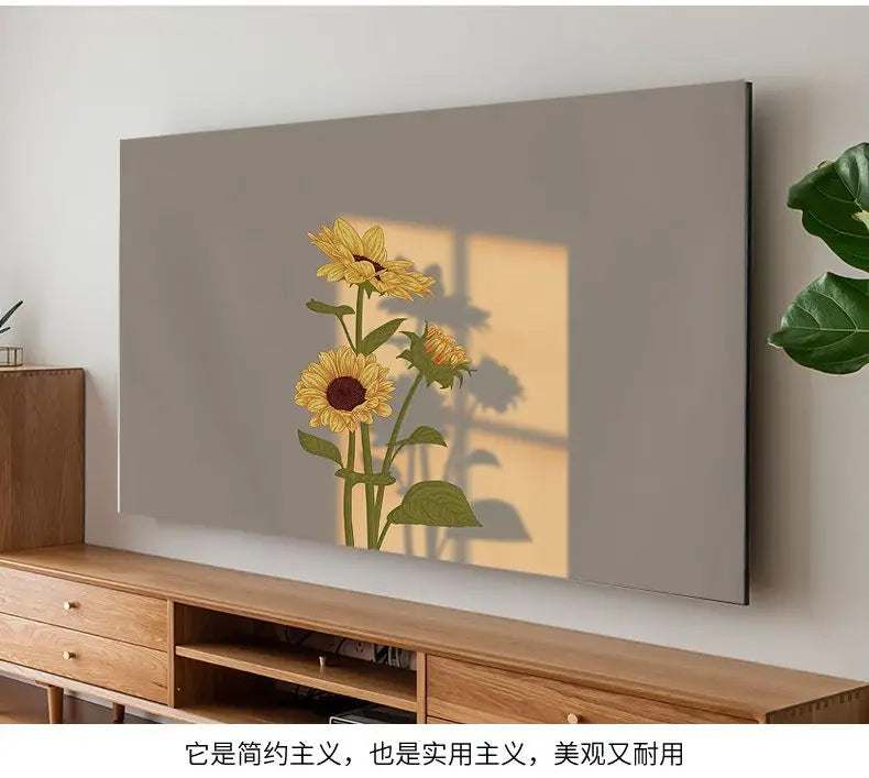 TV Cover Aesthetic three-dimensional sense Household Hanging LCD TV Dust 24-75 Inch Living Room Decoration for Televisions