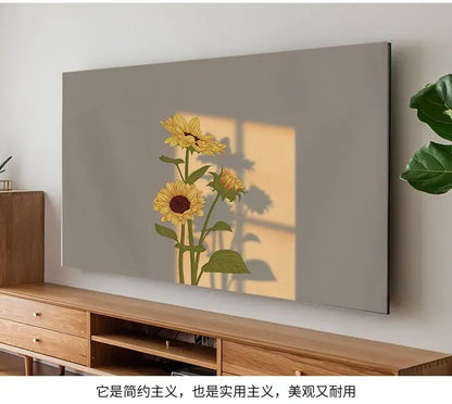 TV Cover Aesthetic three-dimensional sense Household Hanging LCD TV Dust 24-75 Inch Living Room Decoration for Televisions