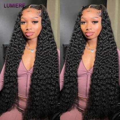 Deep Curly Wave Human Hair 3/4  Bundles Deal Malaysian Hair Weaves 100% Virgin Rew Human Hair Extensions Double Weft Wholeasle