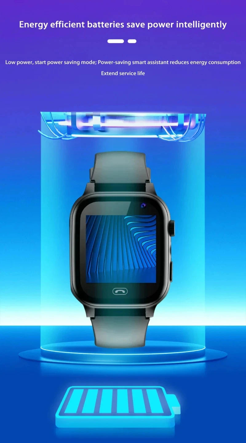 2026 Lenovo Kids Smart Watch SOS GPS Location Tracke Sim Card Call Child SmartWatch Camera Waterproof Watch Gift For Ios Android