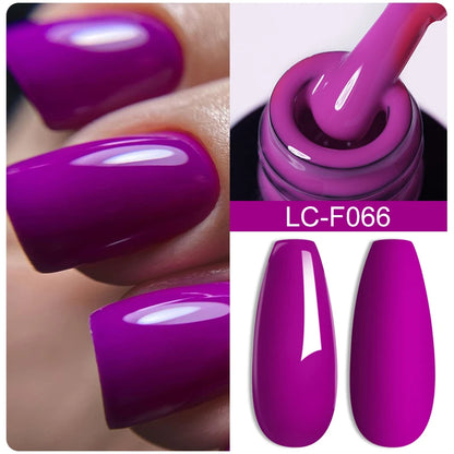 LILYCUTE 7ml White Color Gel Nail Polish Semi Permanent UV Gel Polish Gorgeous Full Coverage Soak Off UV LED Nail Gel Varnishes