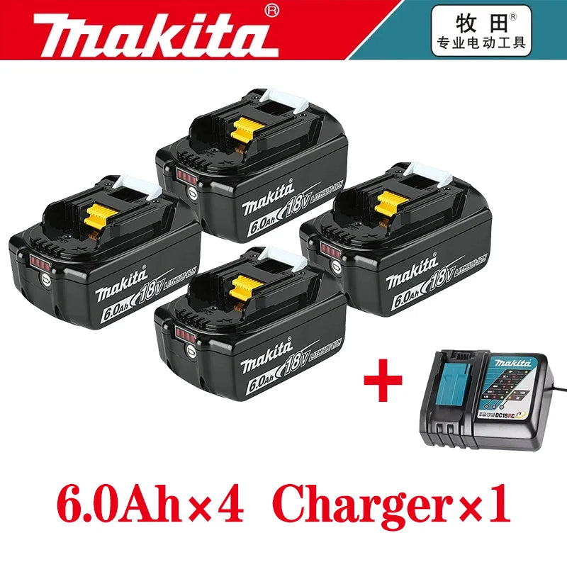 100% Original Makita battery, 18V 5.0Ah 6.0Ah 9.0Ah rechargeable battery, replacing Makita BL1830 BL1840 BL1850 BL1860B