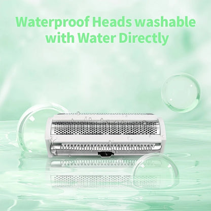 Battery powered, stainless steel blade electric shaver, multifunctional full body hair removal