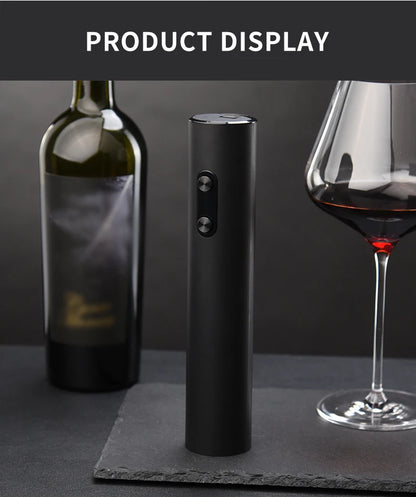 Electric Wine Opener Set Automatic Corkscrew with Aerator Pourer and Foil Cutter for Kitchen Bar Party Gifts
