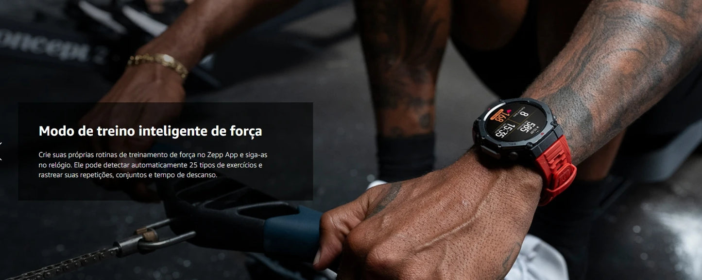 Amazfit T-Rex 3 Rugged/Military 48mm Smart Watch, GPS (with Privacy), Offline Maps, Long Battery Life, 328 Feet Re