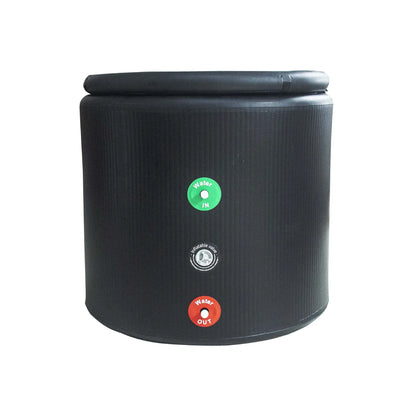 Portable Ice Bath and Fitness Tub with Inflatable Brushed Design for Athlete Training and Cooling Recovery Use