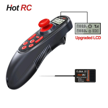 HOTRC Hot rc DS-600 DS600 6CH 2.4GHz FHSS Radio System Transmitter Remote Controller DS600 PWM 6CH Receiver For Model Boat Toy