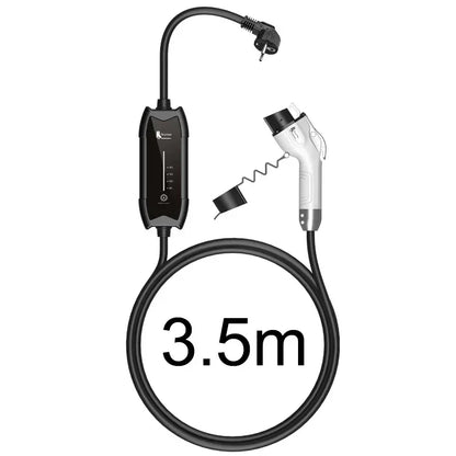 feyree EV Charger Type2 16A 3.5KW 1Phase GB/T / Type1 Current Adjustable 3.5m Cable Portable Charging Box for Electric Vehicle