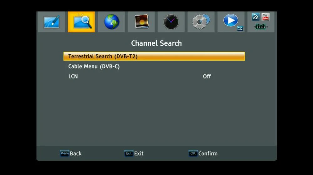 DVB T2 Digital Terrestrial Receiver TV BOX H.264 HD TV Tuner Receptor Support Youtube Europe Spain France EU US UK