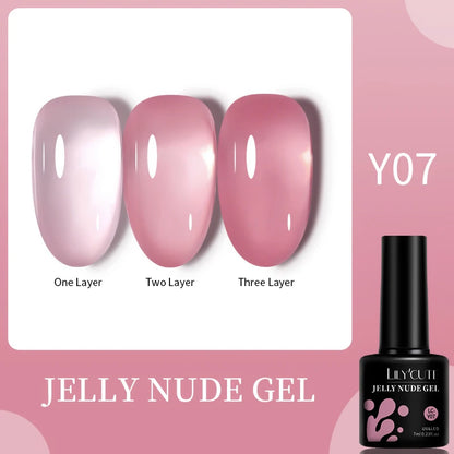 LILYCUTE 7ml White Color Gel Nail Polish Semi Permanent UV Gel Polish Gorgeous Full Coverage Soak Off UV LED Nail Gel Varnishes