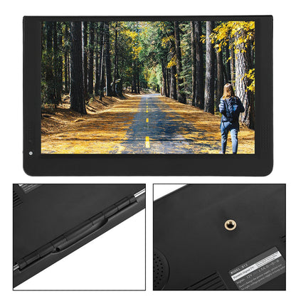NEW 12in Color Screen 1080P Car Digital TV ATV/UHF/VHF Stereo Surrounding Car Television Mini Television Portable