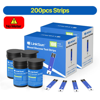 G-425-1 LinkSun Blood Glucose Meter Kit 50/100pcs Test Strips Lancets for Diabetes Monitor Digital Glucometer Blood Sugar Meter