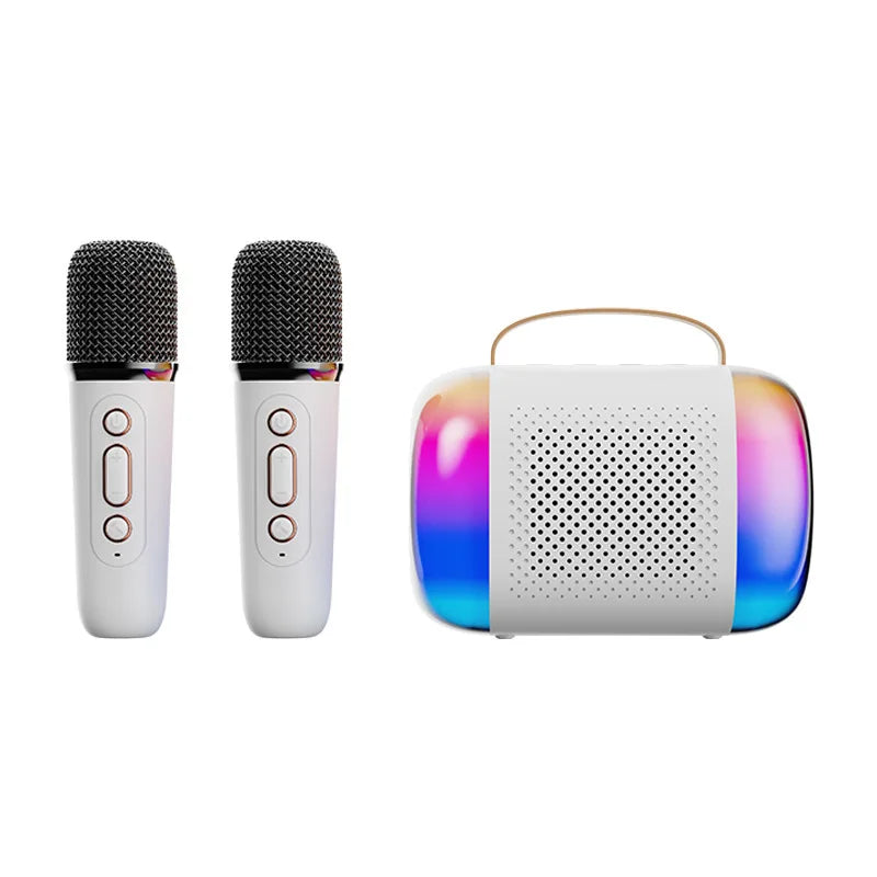 Wireless Speaker Microphone Karaoke Mini Portable Audio Microphone Portable Karaoke Speaker with Mic Home Singing For Kids Gift